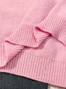 CovetEZ 女士马卡龙粉色泰迪熊毛衣，马卡龙粉色增添青春魅力！超级显瘦的颜色！可爱的圣诞家居服，适合秋冬季节穿着，女士舒适秋冬服装，2025秋冬女装系列 - 彩色 - 查看 9