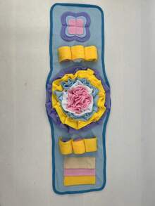 Tazón de olfateo Paraíso Perro Rompecabezas con forma de reloj: Juguete de enriquecimiento interactivo para entrenamiento de forrajeo, masticación y juego en todas las estaciones - Multicolor - Ver 13
