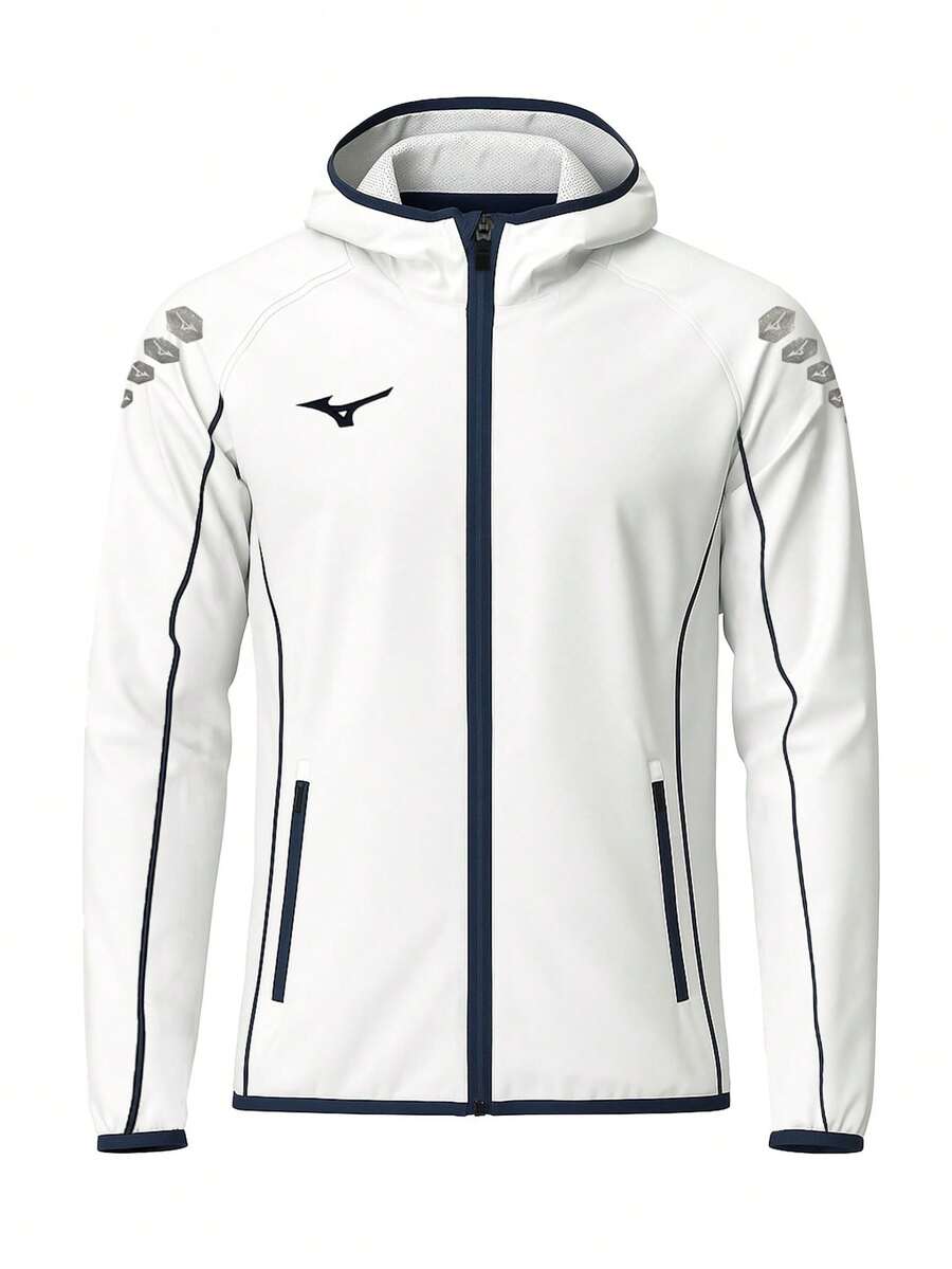 Mizuno Men's Full Zip Jackets White - White - View 1