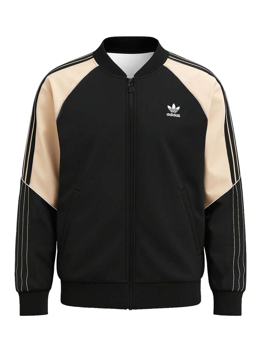 Adidas Originals Men's Jacket Black - Black and White - View 1