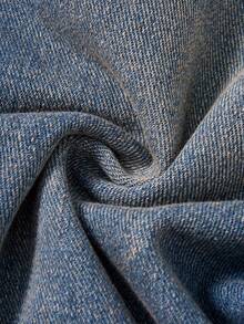 SHEIN MOD Women's Casual Washed High Waist Wide Leg Casual Jeans Summer Jeans Spring Women Beach Pants Women's Loose Fit Wide Leg Denim Jeans Vintage Wash High Waisted Casual Trousers - Dark Wash - View 7