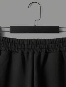 EURMUSE Cotton 2pcs Solid Drawstring Waist Sweatpants - Multicolor - View 3