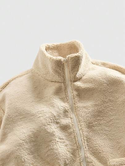 Herren Lässig Fleece Jacke und Mantel, College Stil, Herbst/Winter