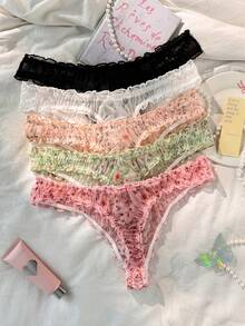 PetitDoll 5件套加大码女士性感内衣 - 彩色 - 查看 2