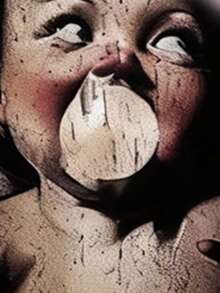 PAVTROS 男士街头风长袖T恤，数码印花天使吹泡泡糖图案 - 淡紫色 - 查看 4