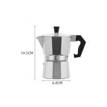 1pc Classic Italian-American Espresso Maker - 10.14oz Aluminum Stovetop Coffee Pot, Manual Operation, Perfect For Home & Restaurant Use Back To School - Multicolor - View 17