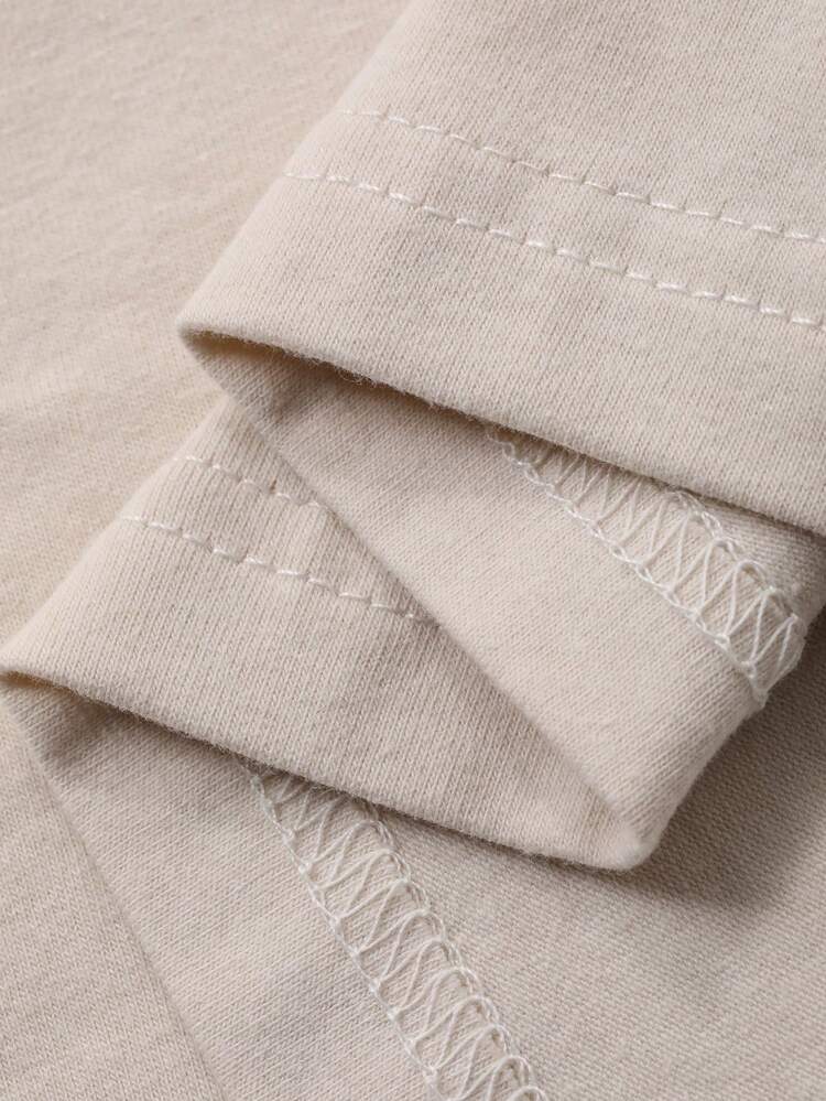 Women's Round Neck Contrast Color Raglan Sleeve English Print Long Sleeve T-Shirt Spring Graphic Tees Women