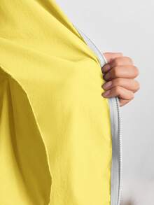 In My Nature Women's Waterproof Long Sleeve Zip-Up Hooded Outdoor Jacket - Yellow - View 10