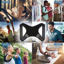 Adjustable Back Posture Corrector Neck Back Support Belt Spine Shoulder Brace Support Belts Adult Invisible Hunchback Belts