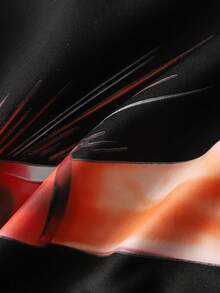 ROMWE MEN Sweat-shirt zippé à imprimé graphique de boxe pour hommes - Noir - Voir 6