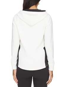 Puma Classic Women's Hooded Track Suit Black White - White - View 3