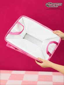 THE POWERPUFF GIRLS X Joivida 1 件带有可爱印花的宠物玩具收纳篮。 - 粉色 - 查看 8