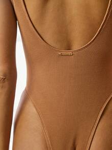 Aralina VACAY TEXTURE HOOP DETAIL ONE PIECE SWIMSUIT - Brown - View 5