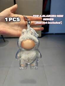 1/2/3/6个迷你竖款亚克力展示盒防尘保护套透明心形设计，适用于迷你心形密码系列怪兽玩偶收藏品，是万圣节、圣诞节新品展示的完美礼物，也是保护盒的理想之选。 - 彩色 - 查看 9