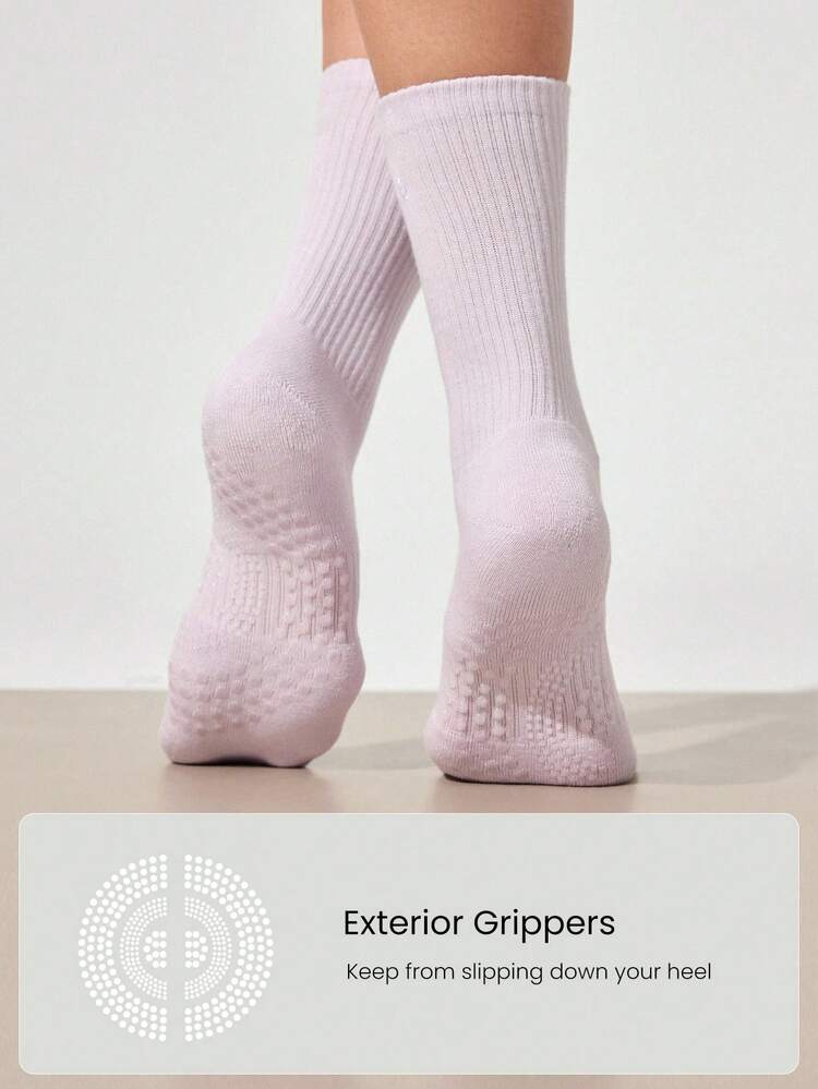 GLOWMODE 3 Pairs Make A Move Grip Scrunch Crew Socks