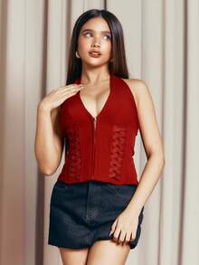 Criza Taa Váy Jeans Denim thô giản dị, thể thao, đi biển mùa hè - màu đen - Xem 4
