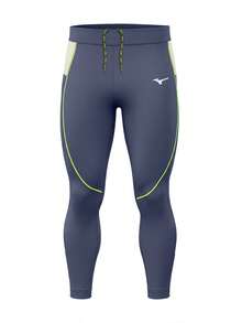 Mizuno Men's Sports Leggings Dark Blue - Navy Blue - View 1