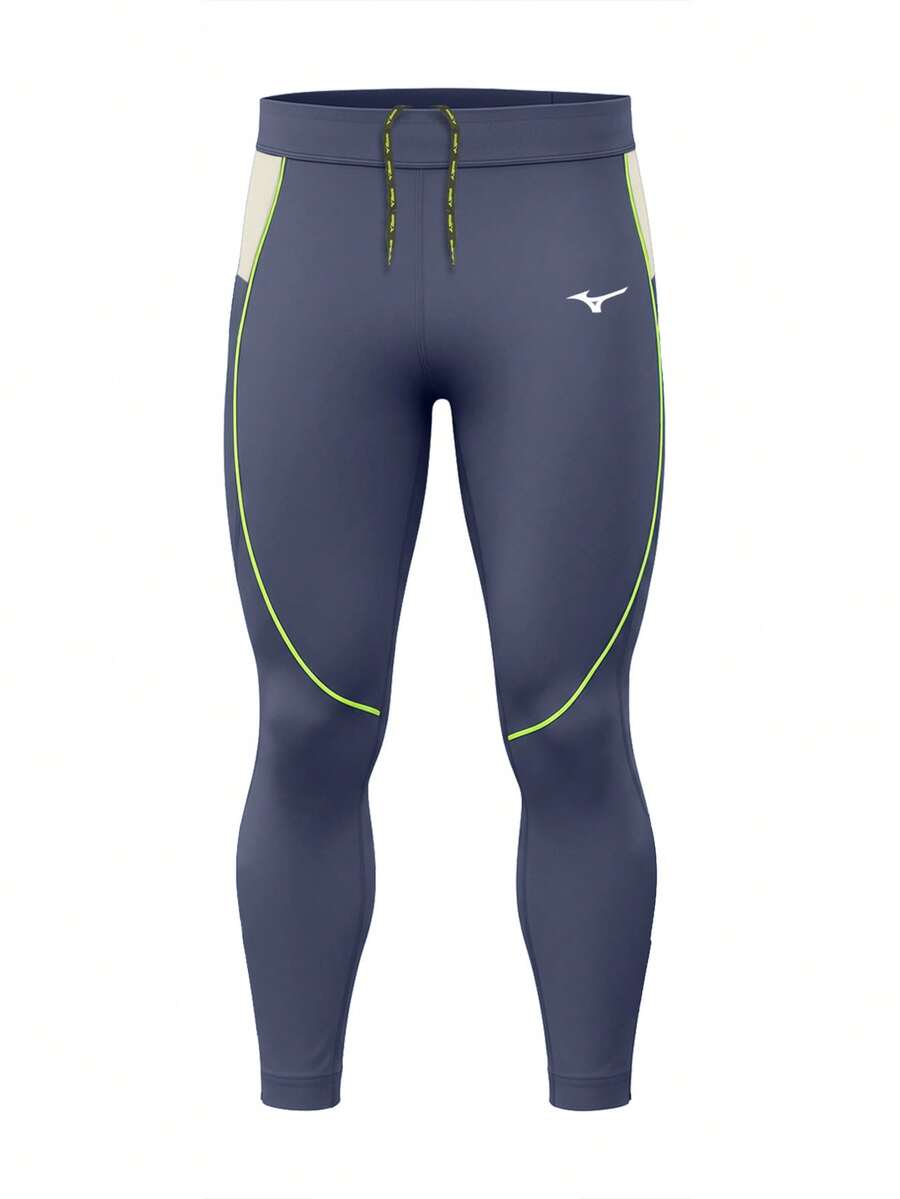 Mizuno Men's Sports Leggings Dark Blue - Navy Blue - View 1