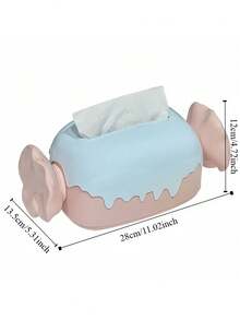Joivida Dispensador de pañuelos de diseño de caramelo con carga de resorte, decoración de mesa de comedor y sala de estar, estilo escandinavo, artículo esencial para el hogar, relleno de calcetines navideños, ideas de regalo para fiestas - Multicolor - Ver 4