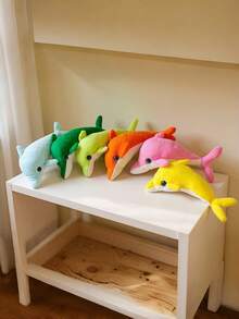 Zazumi 1pc Cute Dolphin Design Mini Refrigerator Magnets Ocean Animal Theme Kitchen Office Decorative Accessories Christmas Stocking Fillers Holiday Gift Ideas Coastal Style Must Haves - Multicolor - View 5