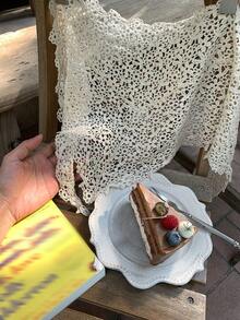 DAZY 女士时尚度假风层叠蕾丝休闲裙