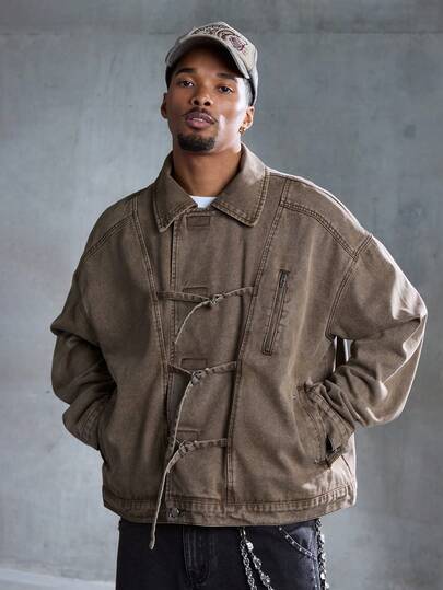 Street Life جاكيت جينز كاجوال للرجال