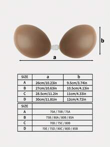 SHAPORA Thick Silicone Nipple Covers, Invisible Bra Lift And Support, Thin Strap Breast Petals For Wedding Dress Photos - Brown - View 4