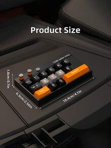 MINKOJA 1件装优雅汽车停车号码牌键盘式滑动盖设计可调节数字夜间可见反光粘性底座汽车配件圣诞节礼物创意驾驶员必备