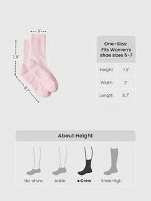 GLOWMODE Make A Move Grip Scrunch Crew Socks - Pink - View 7