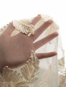 MaterniChic Elegant Off Shoulder Long Maternity Dress For Party Valentines Day Dress Elegant Dresses For Party Birthday Dress - Apricot - View 8