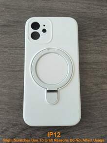 For Magnetic Wireless Charge Soft Silicone Holder Case Compatible With Iphone 16 15 14 13 12 11 Pro Max 16e Soft Cases Magnetic Liquid Silicone Cover - White - View 38