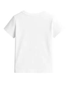 Calvin Klein Girls T-Shirt White - Bright white/grey - View 2