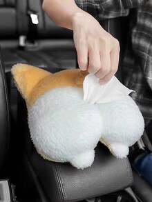 Hộp đựng khăn giấy hình chó Corgi hoạt hình sáng tạo và ngộ nghĩnh, có thể dùng làm túi đựng đồ tựa lưng ghế, tựa đầu, tay vịn, phụ kiện ô tô, túi sắp xếp đồ dùng ô tô, phụ kiện ô tô dễ thương, vật dụng không thể thiếu cho phụ nữ mùa hè để đựng và sắp xếp quà tặng khi đi du lịch - Nhiều màu - Xem 2