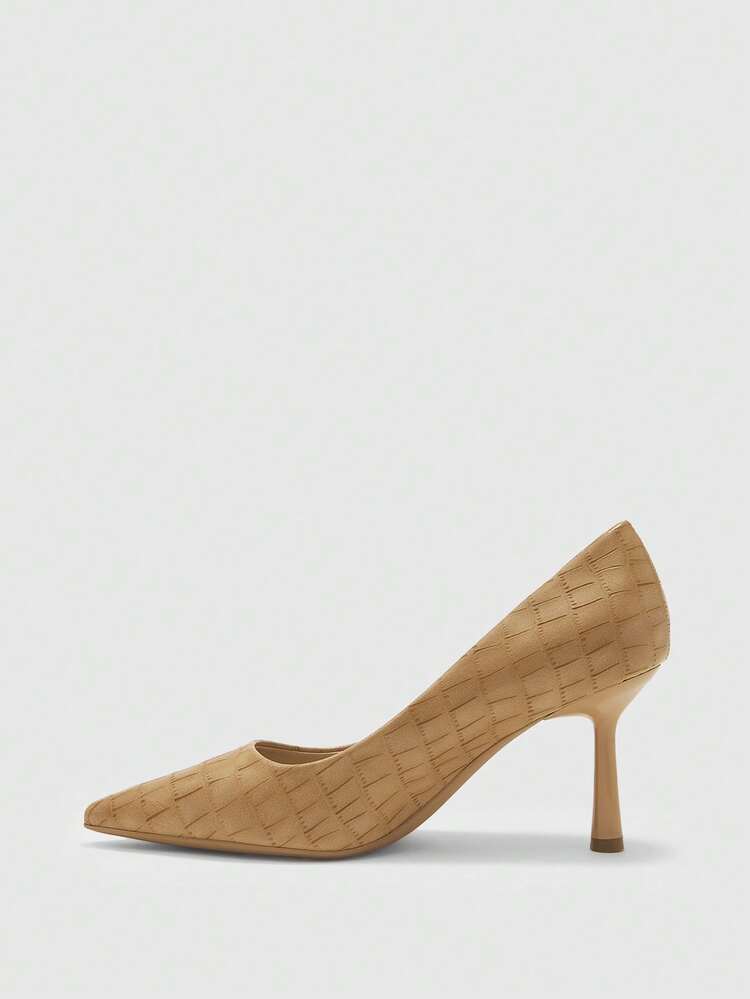 CUCCOO BIZCHIC Tacones de aguja de tacón alto y tacón medio para mujer, elegantes, casuales, minimalistas, cómodos, de slip-on, para oficina, viajes, moda, vestidos, ocasiones formales, citas