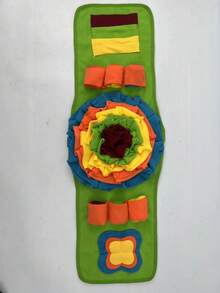 Tazón de olfateo Paraíso Perro Rompecabezas con forma de reloj: Juguete de enriquecimiento interactivo para entrenamiento de forrajeo, masticación y juego en todas las estaciones - Multicolor - Ver 15