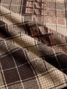 NEON BLANC Men's Plaid Short Sleeve Single-Breasted Casual Commuter Shirt