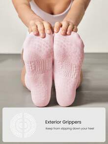 GLOWMODE Make A Move Grip Scrunch Crew Socks - Pink - View 5