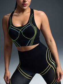 Powerista 女士印花休闲日常健身瑜伽运动文胸