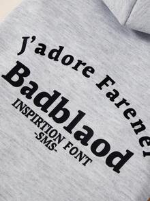 PETSIN 1件宠物猫狗帅气时尚灰色休闲英伦舒适保暖无袖连帽狗帽衫 - 灰色 - 查看 5