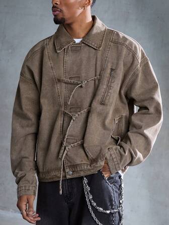 Street Life Chaqueta vaquera casual para hombre