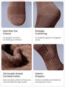 GLOWMODE 3 Pairs Make A Move Grip Scrunch Crew Socks - Multicolor - View 9