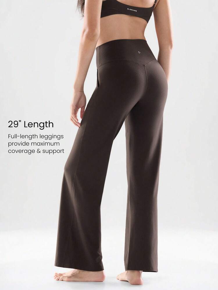 29" FeatherFit™ Ease Into It Wide Leg Ultra High-Waist Leggings With Pocket  Spring Summer