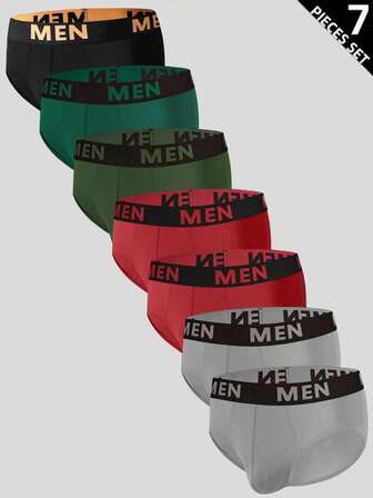 7件套男士字母腰带三角裤