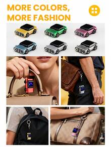 Teckwe Camera móc khóa hình ô tô 2K, camera đeo người cho thể thao/sự kiện, phụ kiện du lịch di động có chức năng quay video, camera đeo được thiết kế hình xe vui nhộn. - Máy chụp hình - Xem 11