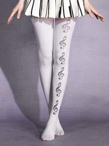 ROMWE Anime Quần tất nữ - Trắng lạnh - Xem 2