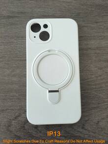 For Magnetic Wireless Charge Soft Silicone Holder Case Compatible With Iphone 16 15 14 13 12 11 Pro Max 16e Soft Cases Magnetic Liquid Silicone Cover - White - View 42