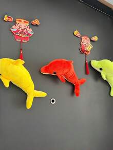 Zazumi 1pc Cute Dolphin Design Mini Refrigerator Magnets Ocean Animal Theme Kitchen Office Decorative Accessories Christmas Stocking Fillers Holiday Gift Ideas Coastal Style Must Haves - Multicolor - View 8