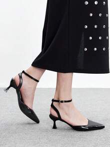 CUCCOO BIZCHIC Women's Basic Black High Heel Pumps, Office/Commute - Black - View 3