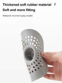 1pc Silicone Drain Plug, 5.23inch*0.9inch, For Bathroom, Kitchen, Bathtub, Sink, Prevent Hair And Other Debris From Clogging Drain Pipes - Multicolor - View 4