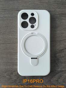 For Magnetic Wireless Charge Soft Silicone Holder Case Compatible With Iphone 16 15 14 13 12 11 Pro Max 16e Soft Cases Magnetic Liquid Silicone Cover - White - View 26